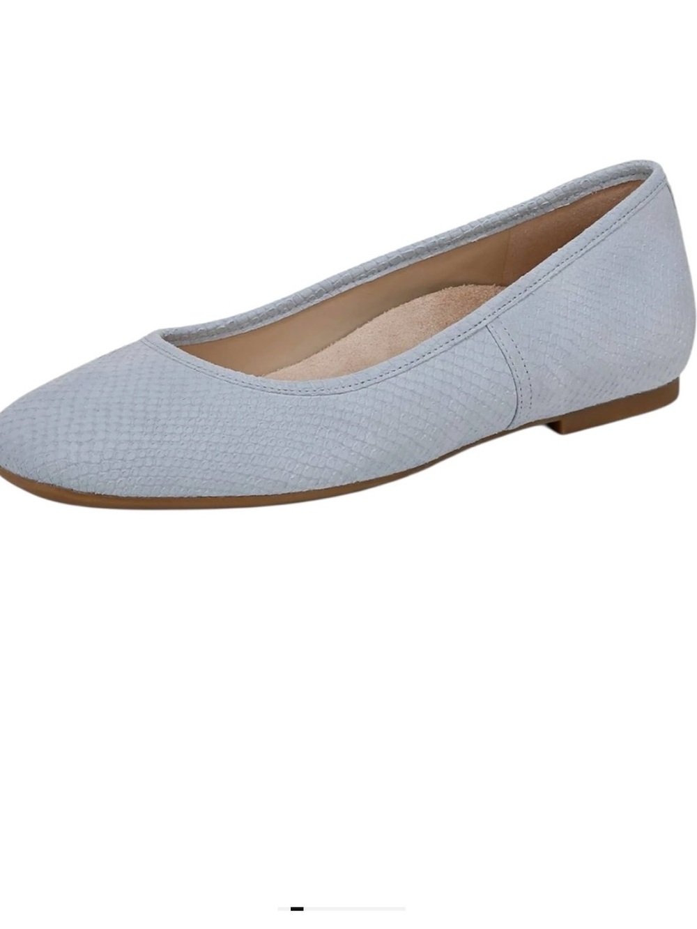 Vionic Women's Orinda Ballet Flat, Blue Mist Nuback, Size 10, NWOT
